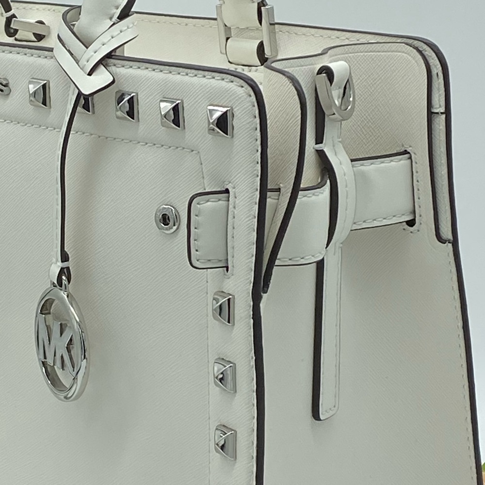 MICHAEL KORS RAYNE MEDIUM EW SATCHEL OPTIC WHITE - Picture 10 of 16